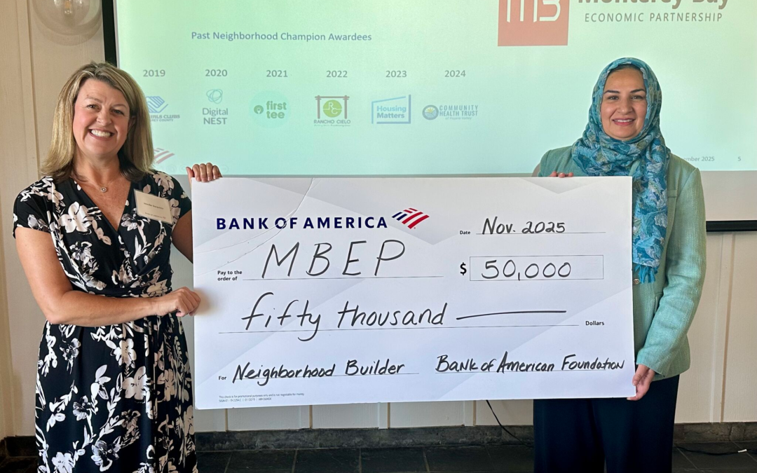 BofA Names Monterey Bay Economic Partnership 2025 Neighborhood Builder